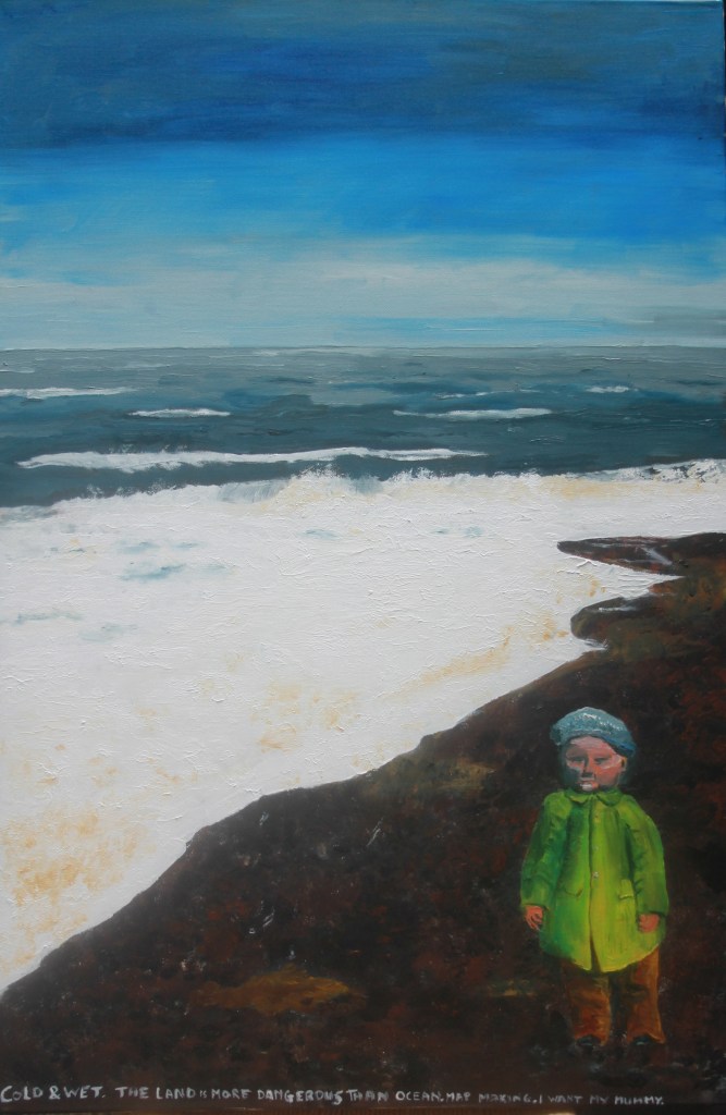 Isthmus: A set of five oil paintings on canvas, 91 cm x 61 cm